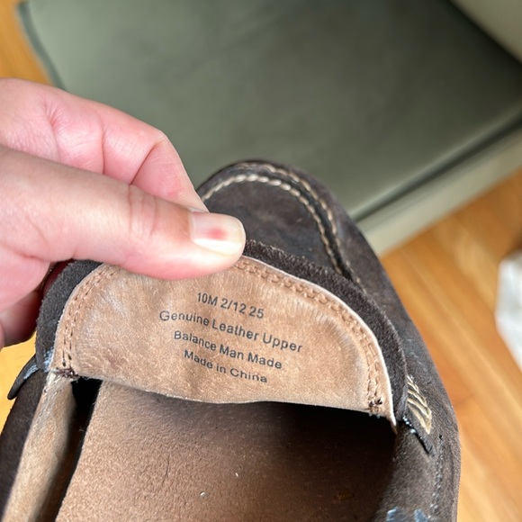 Men’s sz 10M bannan republic shoes loafers suede genuine leather - Picture 2 of 4